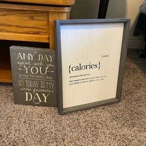 Gray and Cream Decorative Quote Frames